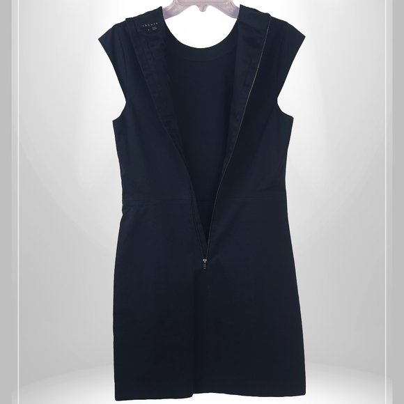 Theory Orinthia Sheath Mini Dress in Nocturne Navy (Size 6) - Picture 6 of 10